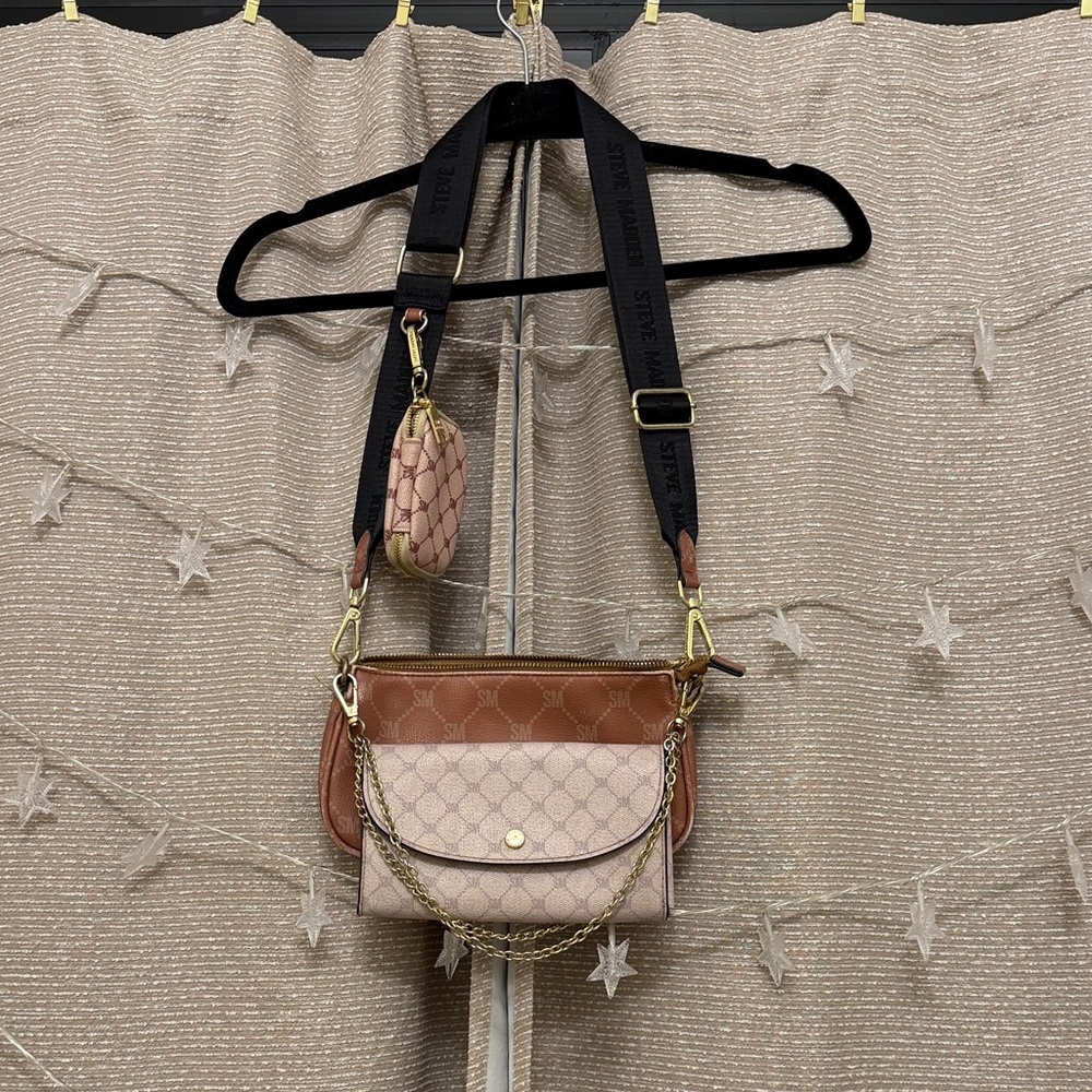 Stylish beige and Brown Women's Bag